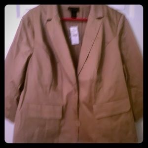 Lane Bryant beige blazer 3/4 sleeve